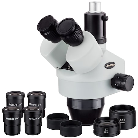 Amscope 3.5X-180X Trinocular Zoom Stereo Microscope Head SM35180T